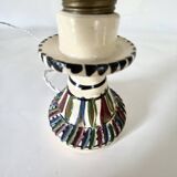 Mini ceramic lamp, braided fabric cable