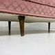 Pink velour rounded sofa 1950’s