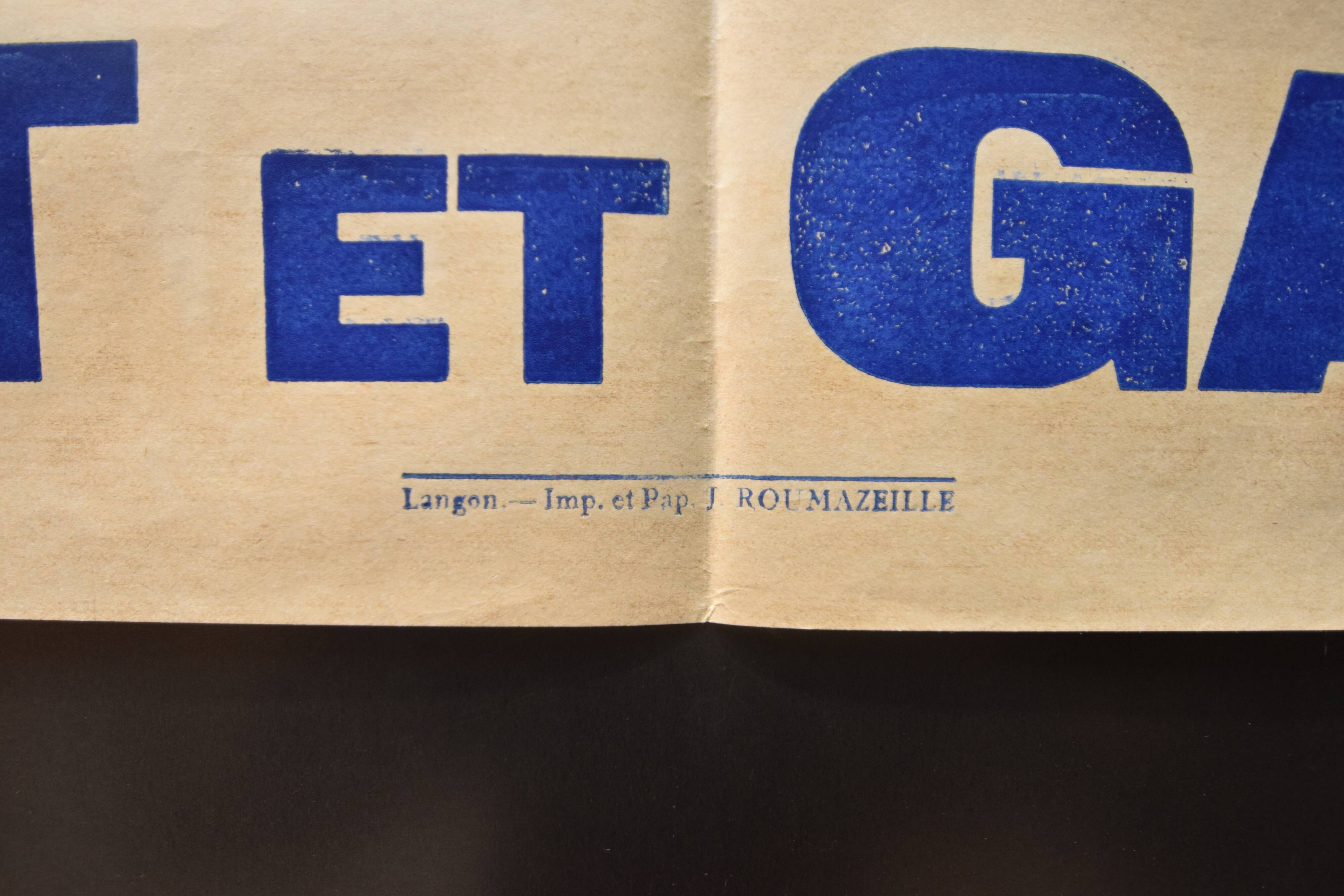 Poster "Langon Races" - 1930s