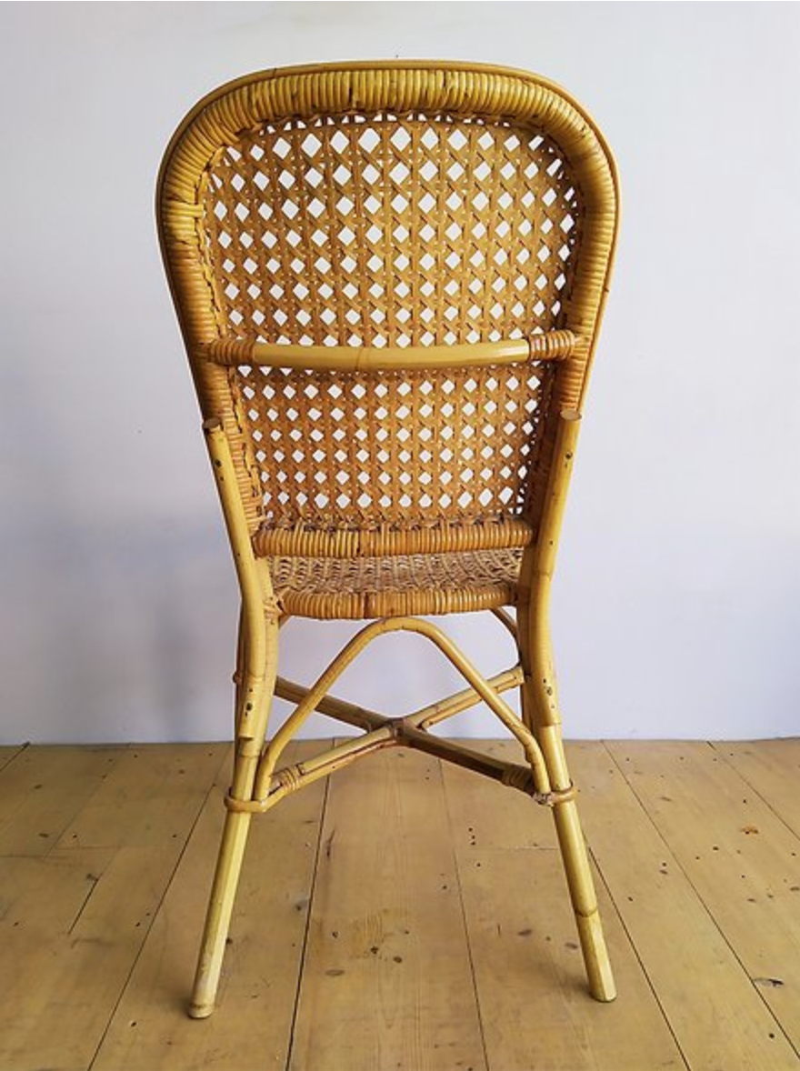 Rattan caning chair