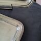 Set of two silver-plated metal trays from Christofle
