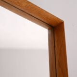 1950s Vintage Mirror with Integrated Brass Sconces