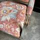 Queen's armchair from the Louis XVI period, Indian fabric.