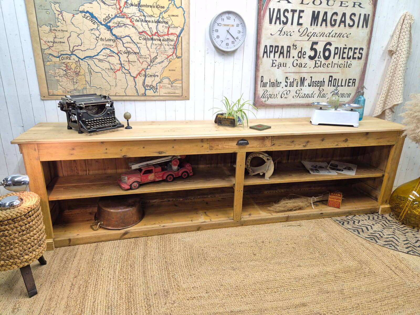 Former grocery store counter