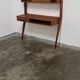 Table à deux pieds en teck vintage