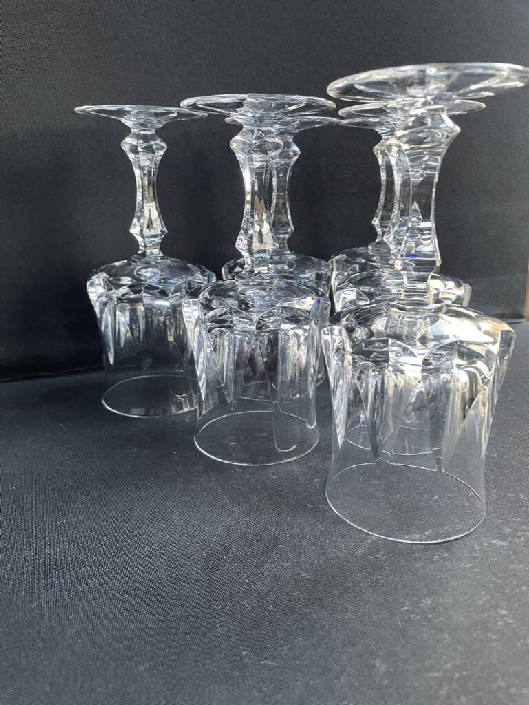 6 water glasses – Cristalleries Royales de Champagne - Bayel
