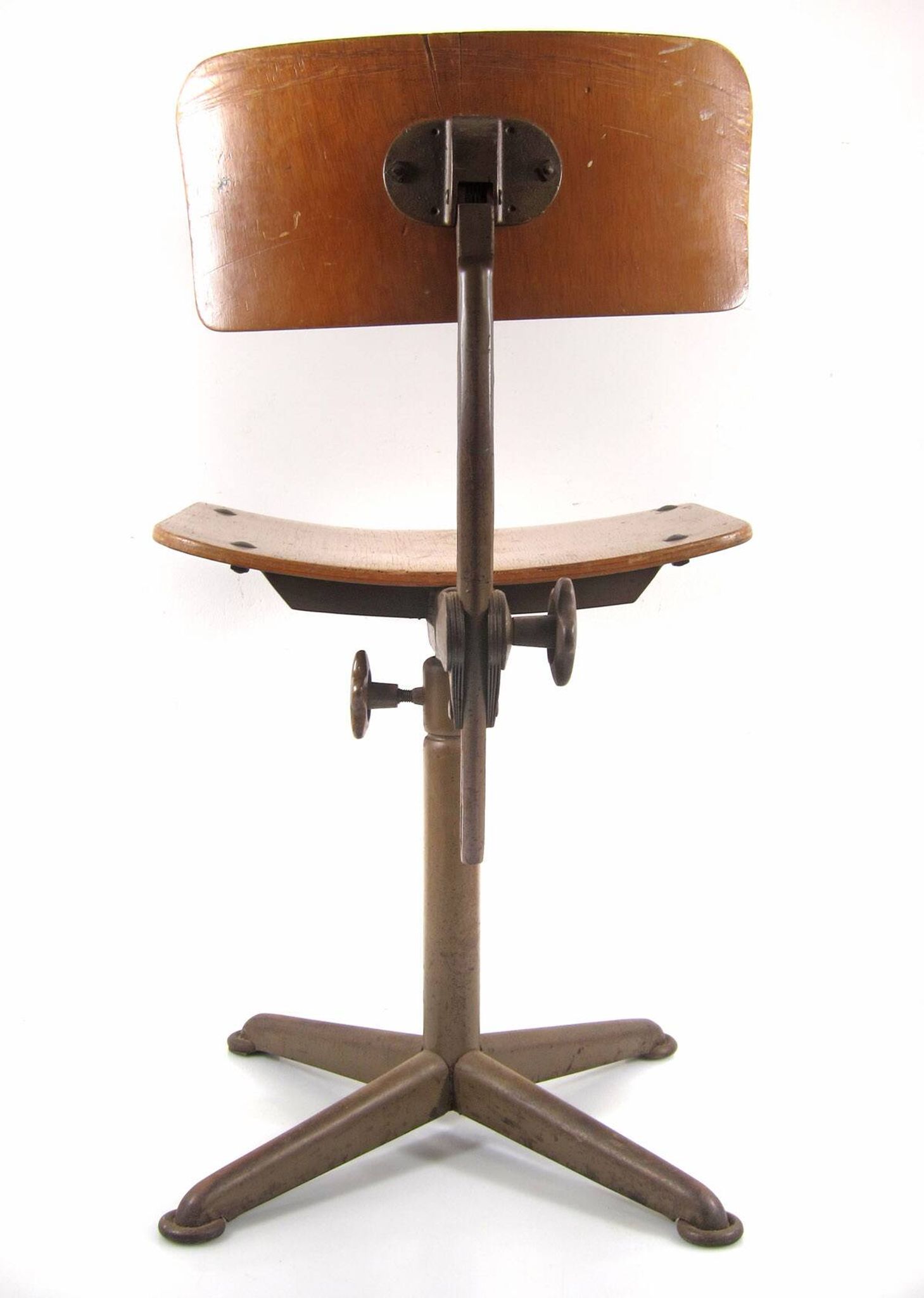 Friso Kramer style plywood atelier drawing table chair