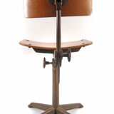 Friso Kramer style plywood atelier drawing table chair