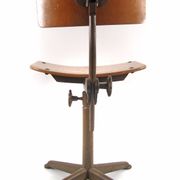 Friso Kramer style plywood atelier drawing table chair