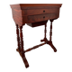 Louis-Philippe 19th century mahogany dressing table/work table with mirror and drawer