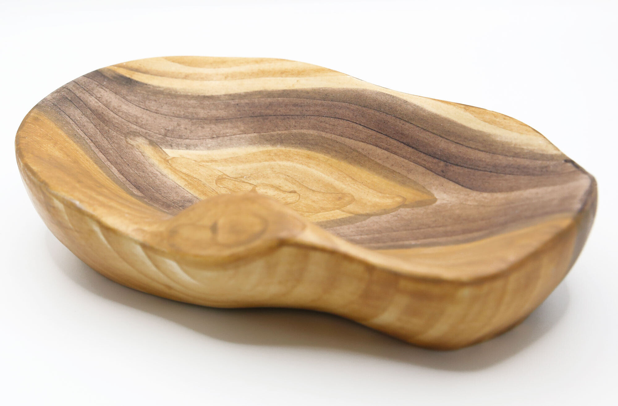 Empty pocket Grandjean Jourdan Vallauris in faience imitiation wood Scandinavian style