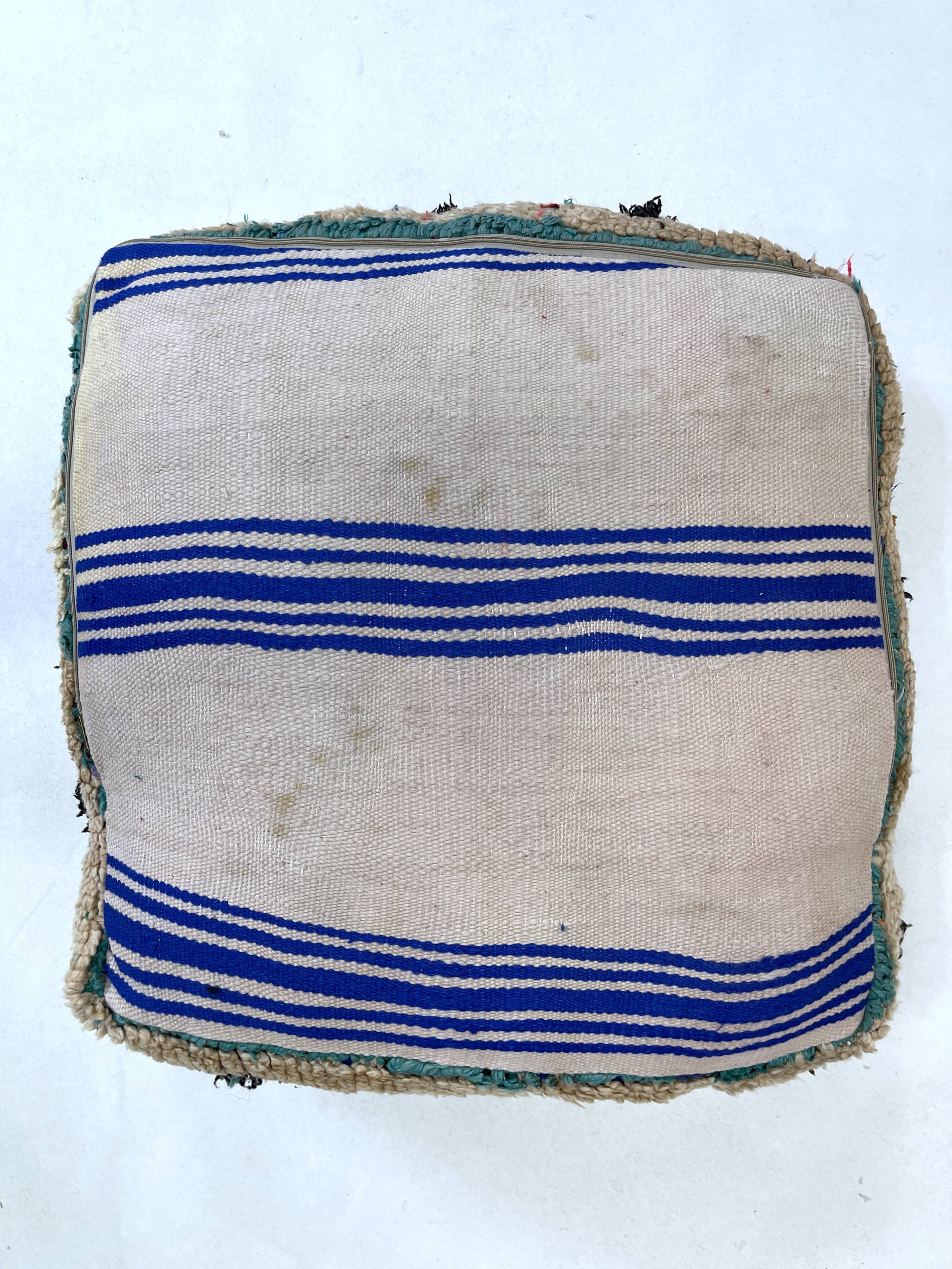 Moroccan kilim pouf