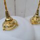 Duo de suspensions en opaline blanche