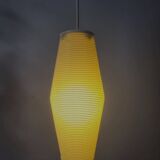 Rotaflex space age hanglamp, ovale vorm in geperst kunststof, jaren 1960
