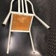Mallet-Stevens chair with white wood and laqué metal 1970
