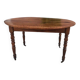 Belle table ancienne ovale en bois avec rabats et tiroir - Très bon état