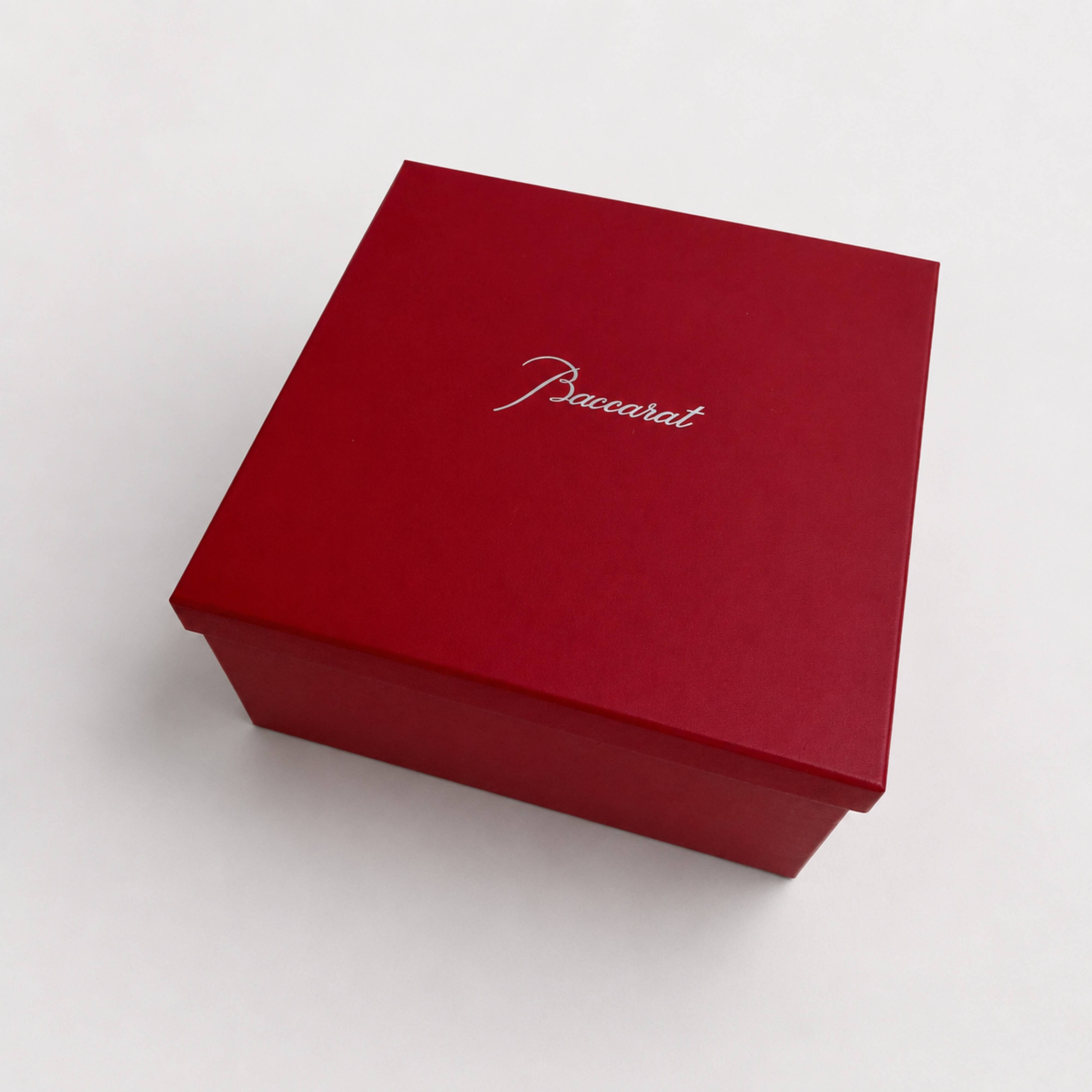 Baccarat - Candlestick (2) - Crystal, Glass - Harcourt candlestick Red