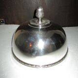 Paire de cloches de service argentée Louis XVI