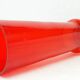 Postmodernist vase, red glass, Poland, 1970s
