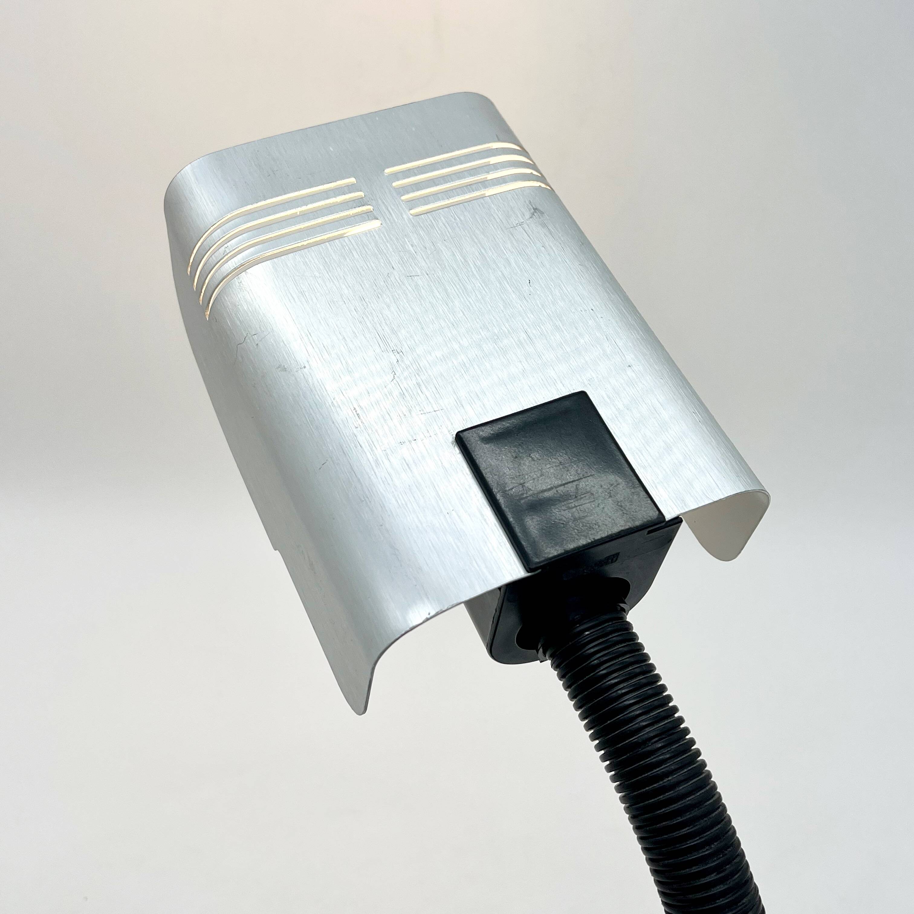 Targetti Sankey “brushed aluminum” lamp, 1960s/70s, Italy