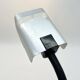 Targetti Sankey “brushed aluminum” lamp, 1960s/70s, Italy