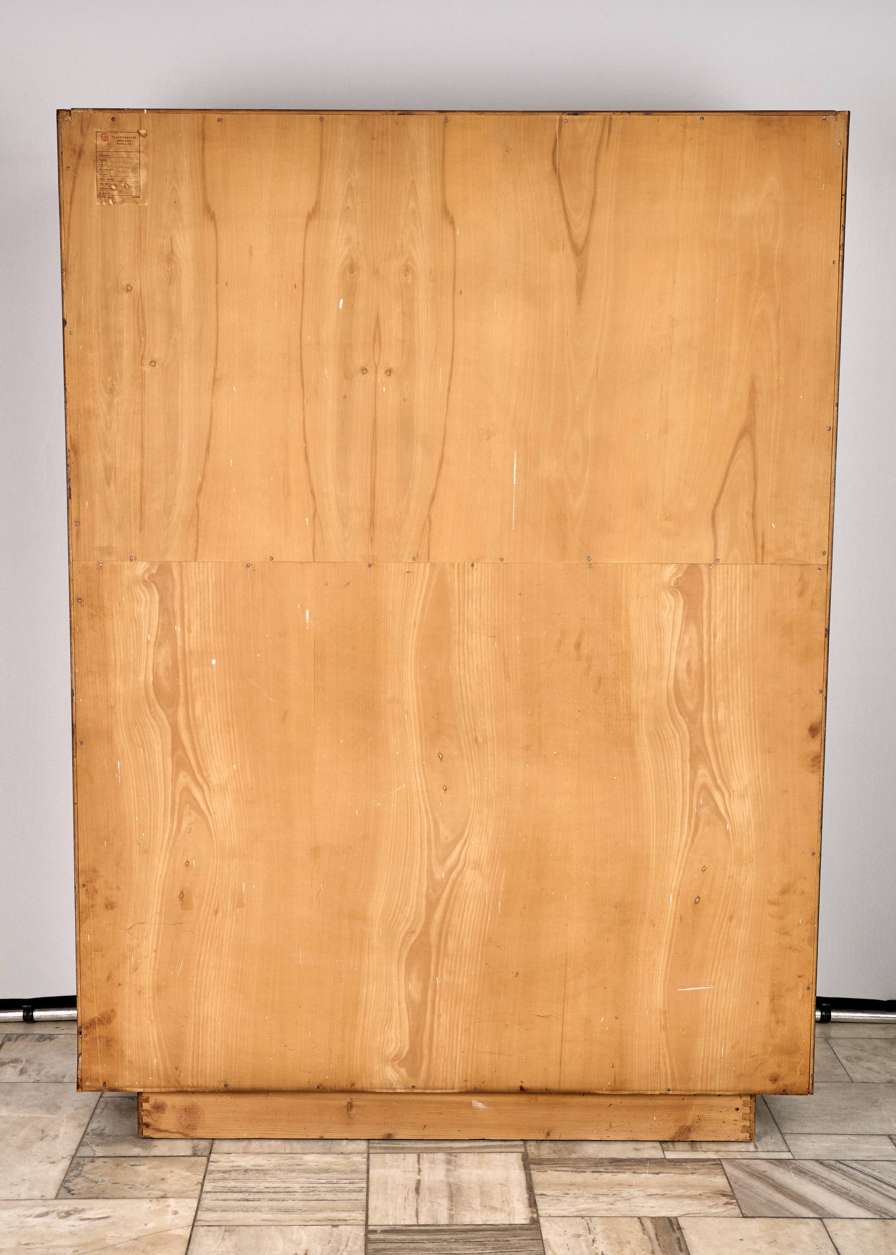 Art Deco Bookcase, Vitrine, Český Nábytek, 1960, Czechoslovakia