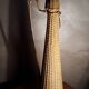 Bottle scoubidou color creme carafe 1970. with 39x9 gilding.