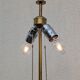 Vintage Jean Roche lamp base, 1980, brass & green