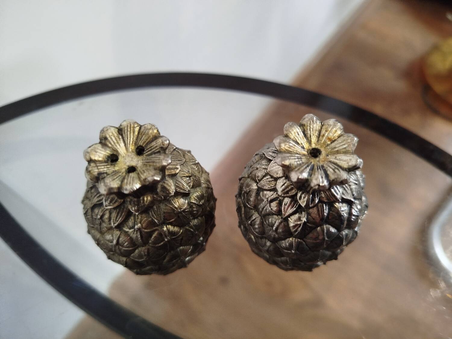Mauro Manetti Pineapple Salt and Pepper Shaker, 1970s
