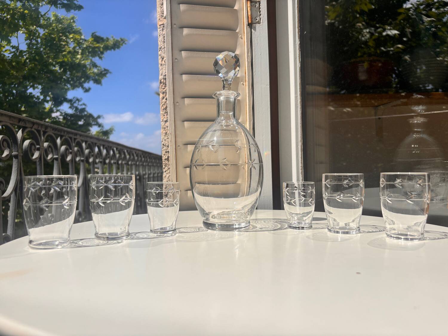 Porto service Baccarat 7p. M. Longchamp