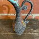 Old pitcher jug h. becquet black ceramic made in belgium wine