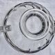 Art Deco fruit bowl with silver Minerva frame, Val Saint Lambert