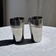 Set of 2 vintage stainless steel cups H12 D7