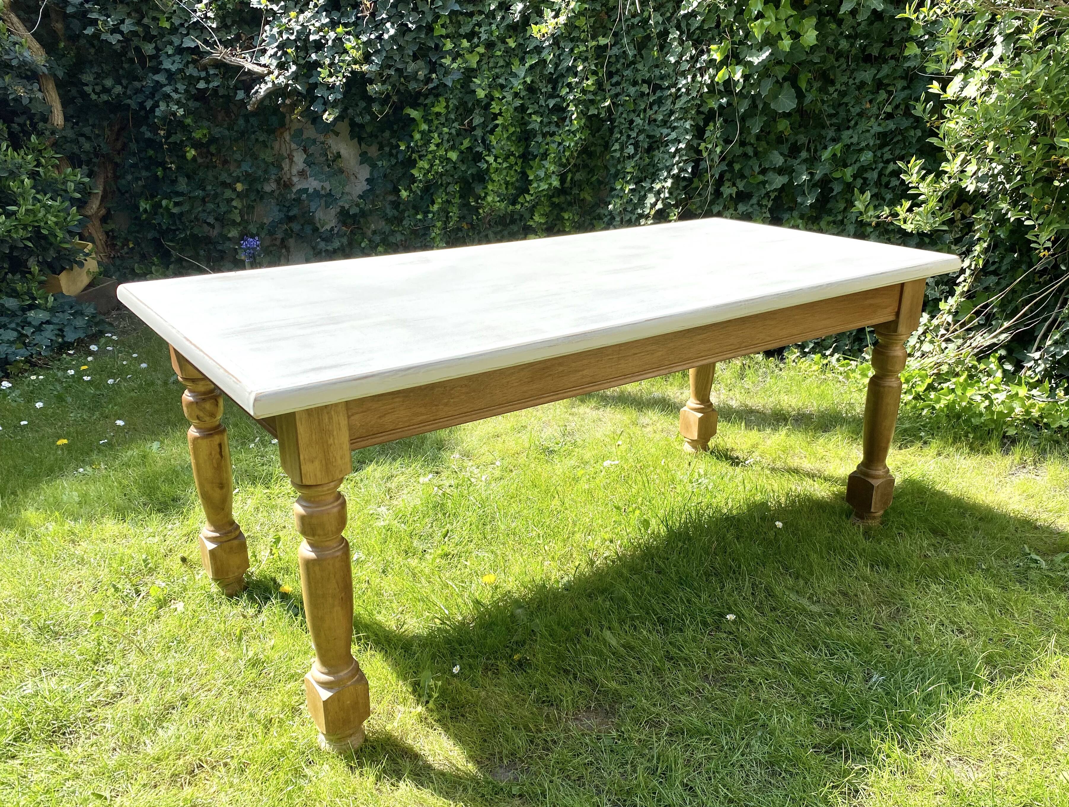 Vintage oak farmhouse table 180cm