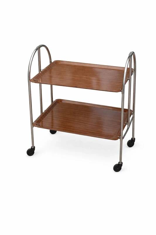 Vintage folding serving trolley