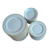 Set of porcelain plates Guy Degrenne Lenassia collection