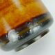 large 60s VASE ceramic model no. 1109/1 amber with red and brown