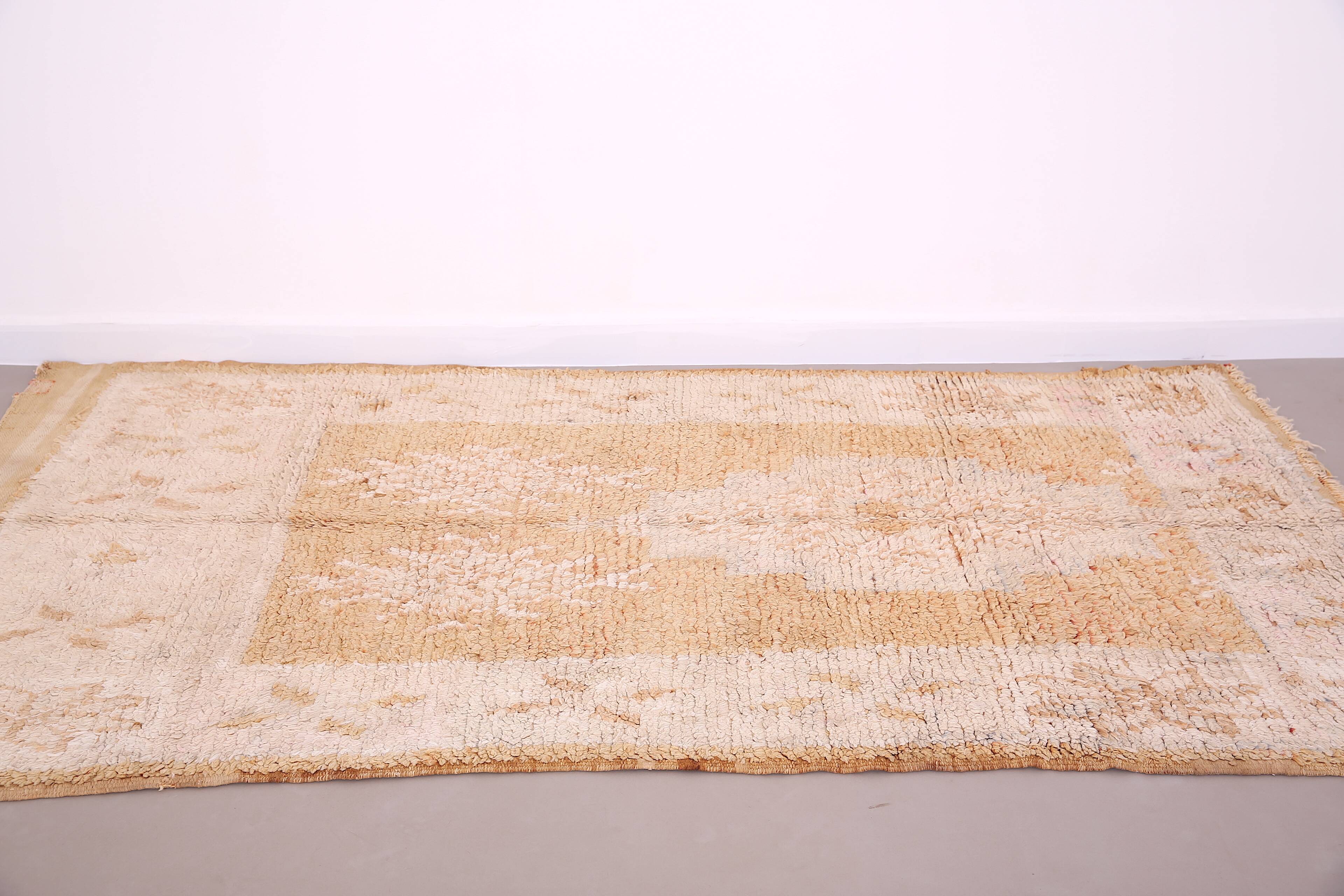 Yellow Vintage Berber Rug 153 CM X 266 CM - Tapis berbere vintage