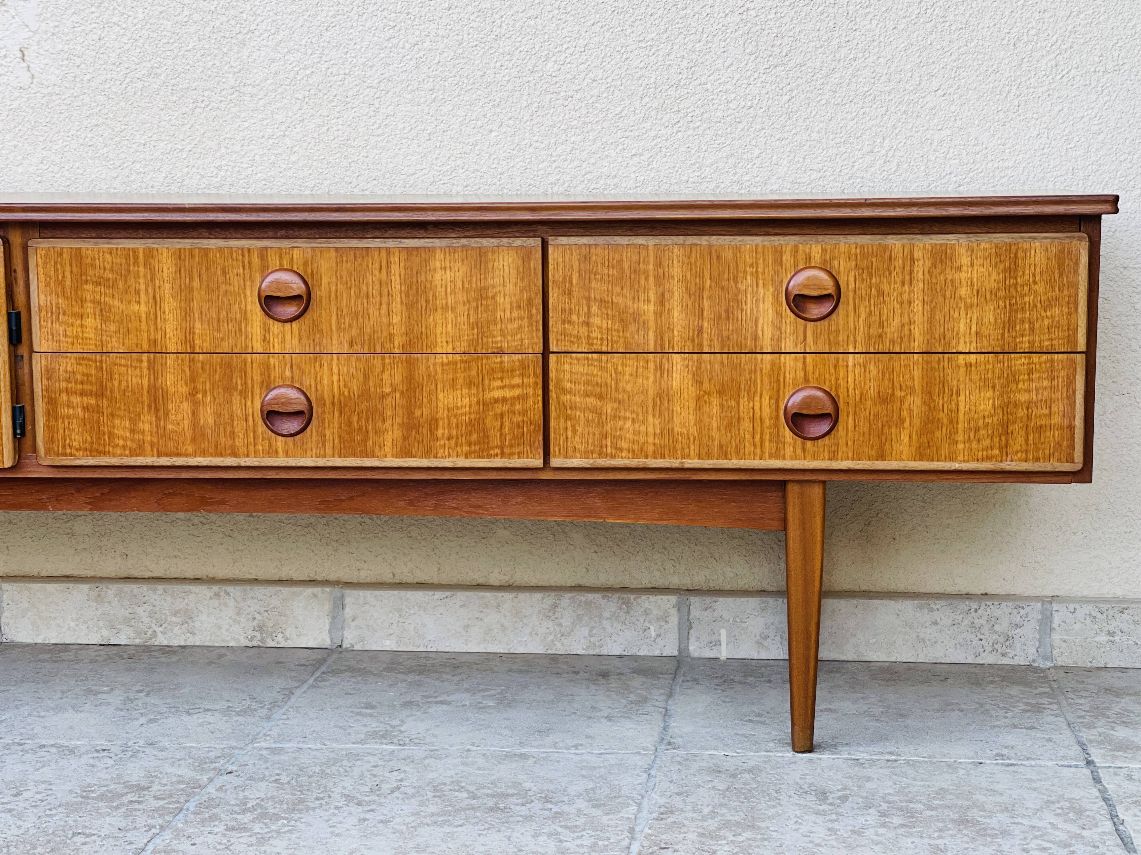 Scandinavian teak row