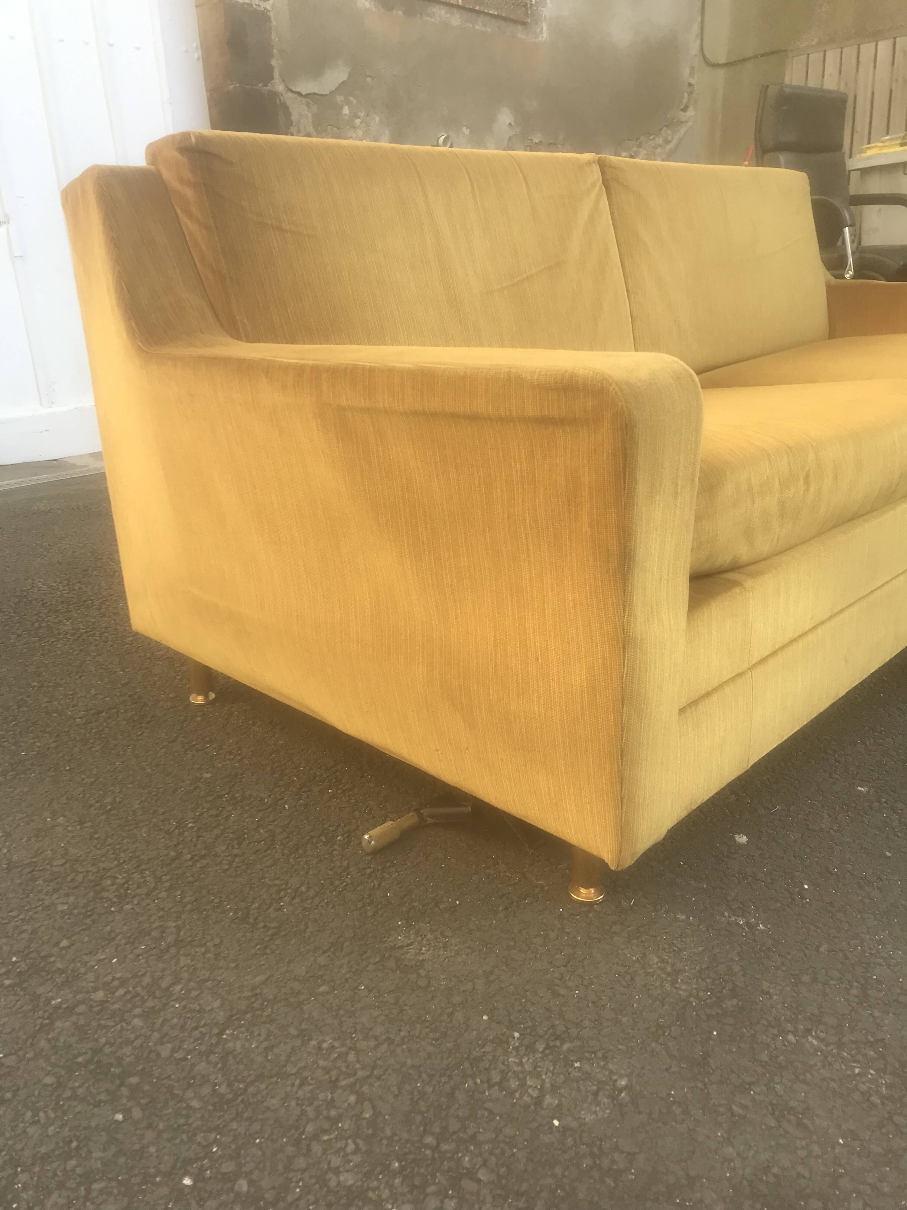 Vintage velvet sofa 1960