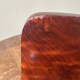 Art Deco bookends in elm burl