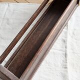 Vintage dark wood wall shelf