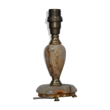 Lamp base in onyx and brass 60s