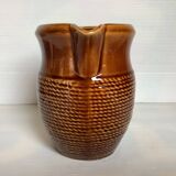 Sarreguemines slip rope pitcher