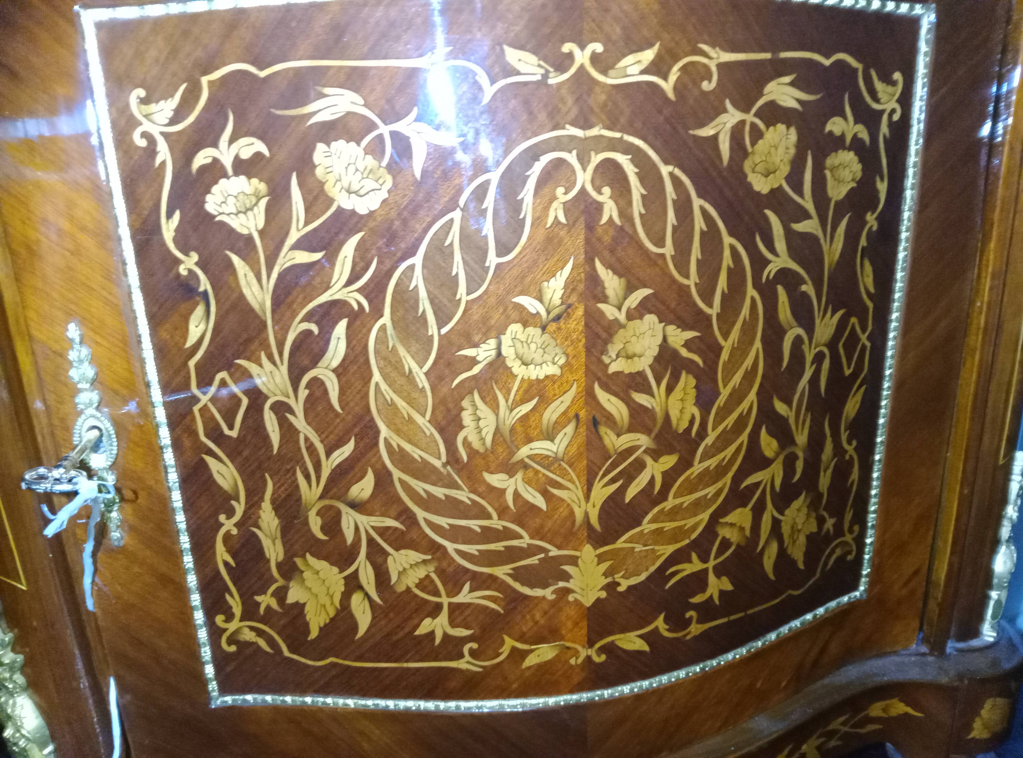 Ornamental commode in marquetry - Napoleon III style