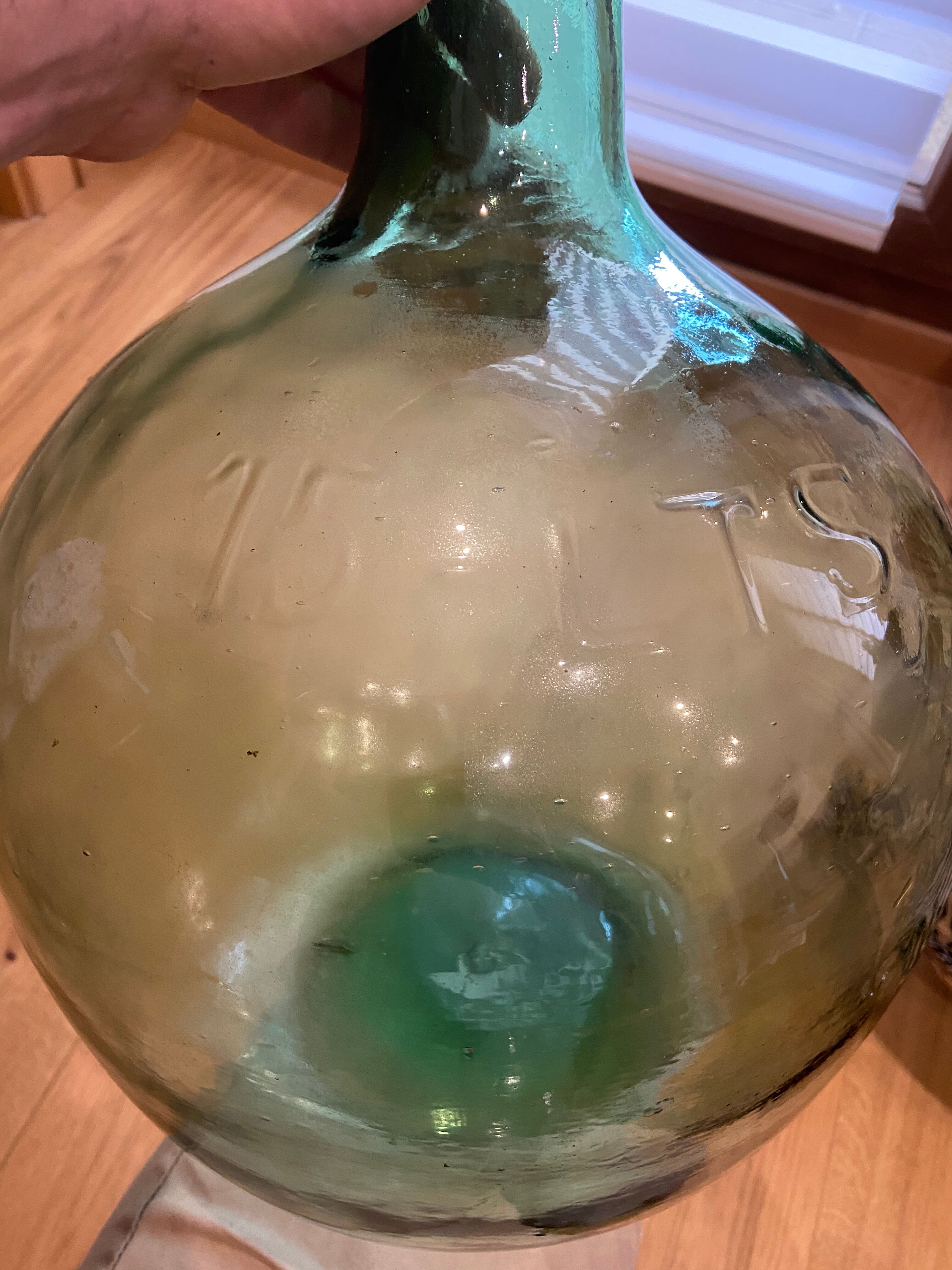 Dame jeanne bonbonne 15 litres verte