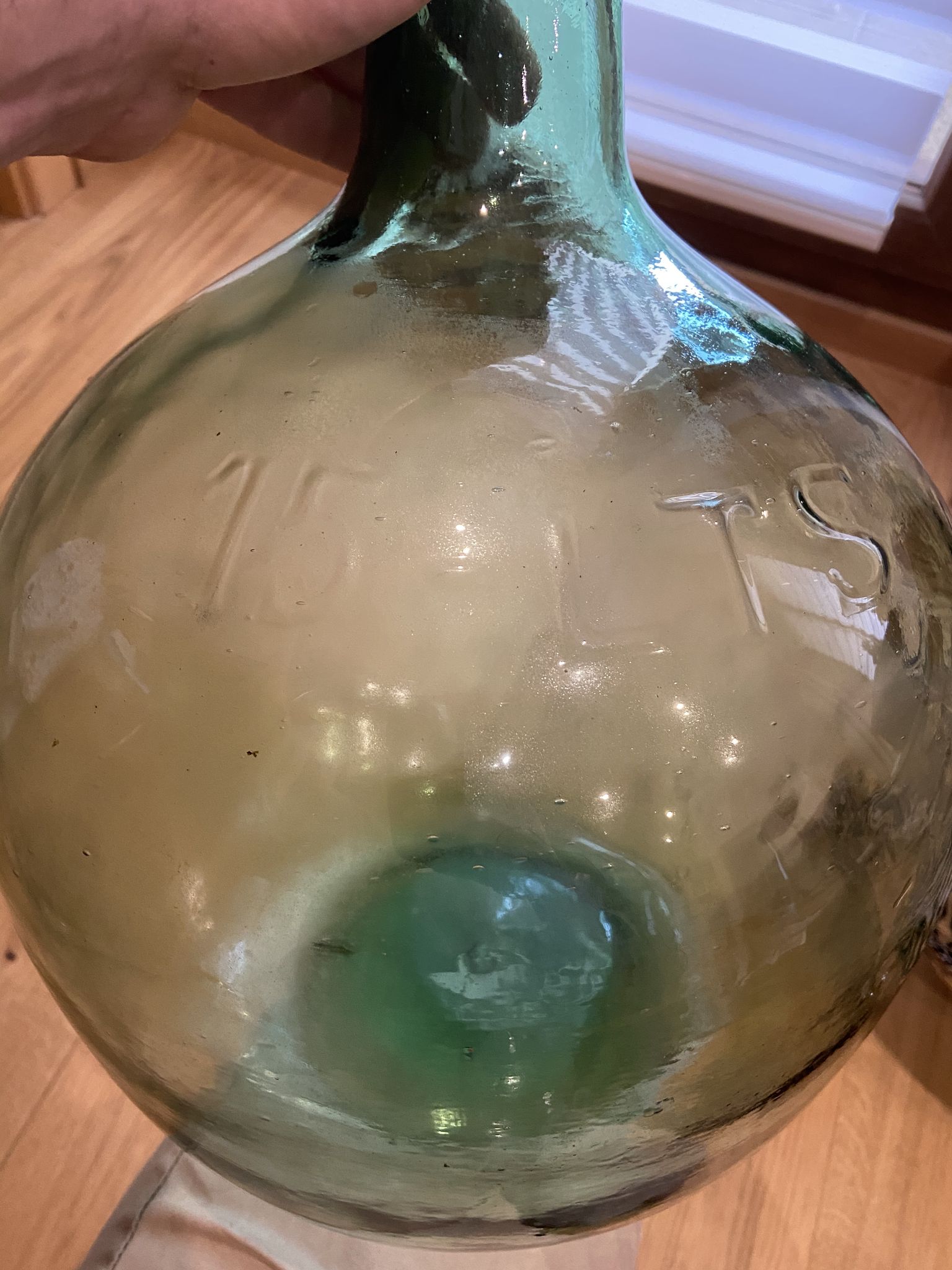 Dame jeanne bonbonne 15 litres verte