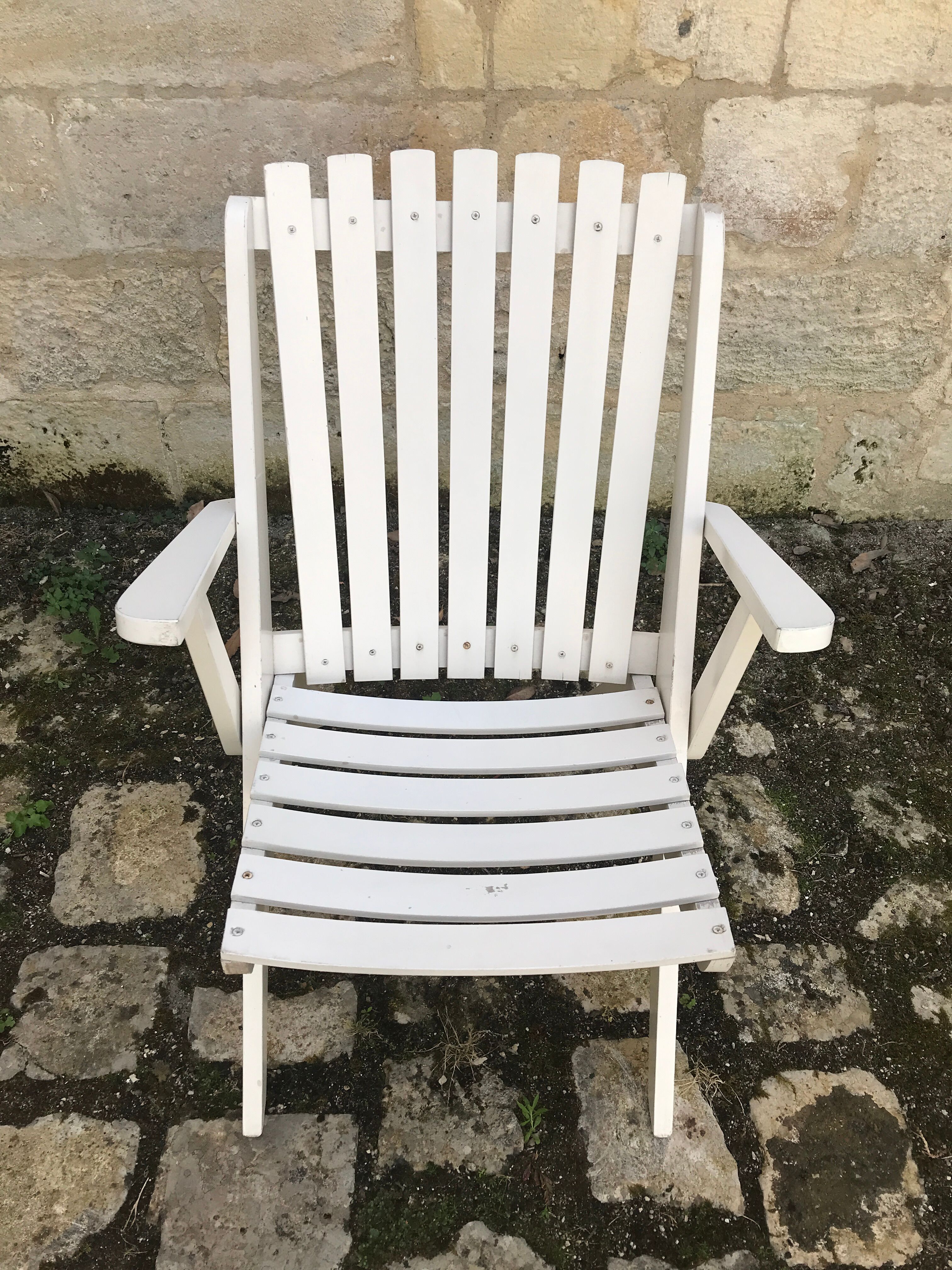 Paire de fauteuils pliables vintage « ciseaux » 1950