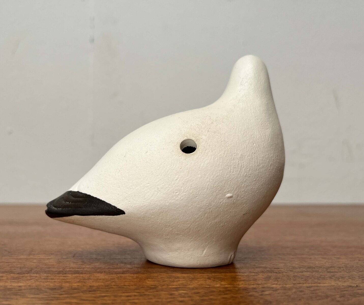 Vintage handmade ceramic bird whistles Riekko by Punainen Paja and Lintupaja, Finland, 1970s, set of 2.