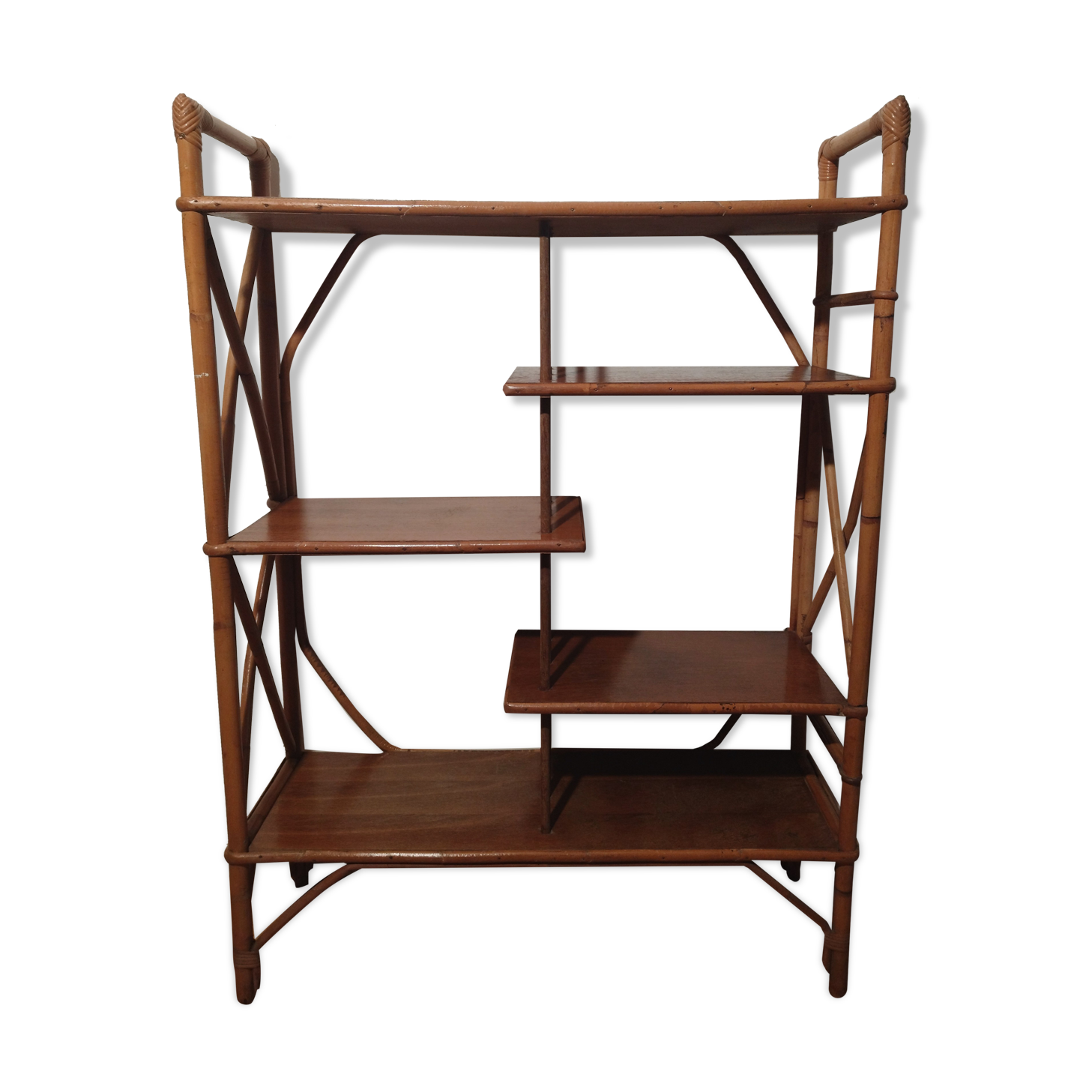 Rattan shelf, 1960s